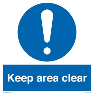 MV12571: Keep area clear