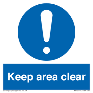 MV12571: Keep area clear