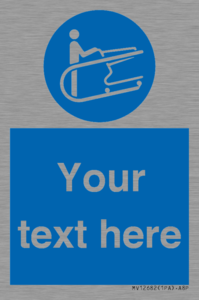 MV12682: Custom Mandatory: Hold the trolley handle