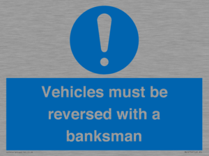 MV12756: Vehicles must be reversed with a banksman