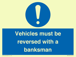 MV12756: Vehicles must be reversed with a banksman