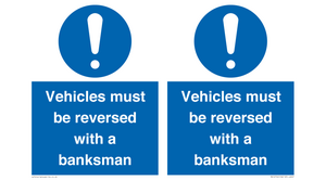 MV12756: Vehicles must be reversed with a banksman