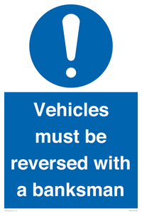 MV12756: Vehicles must be reversed with a banksman