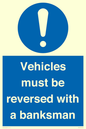 MV12756: Vehicles must be reversed with a banksman