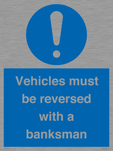 MV12756: Vehicles must be reversed with a banksman