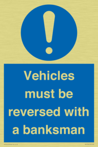 MV12756: Vehicles must be reversed with a banksman