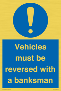 MV12756: Vehicles must be reversed with a banksman