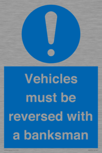 MV12756: Vehicles must be reversed with a banksman