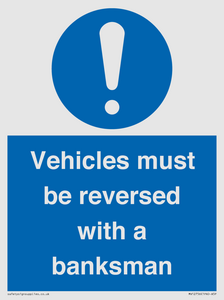 MV12756: Vehicles must be reversed with a banksman