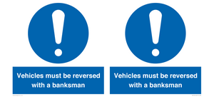 MV12756: Vehicles must be reversed with a banksman