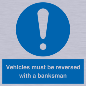 MV12756: Vehicles must be reversed with a banksman