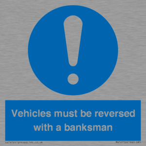 MV12756: Vehicles must be reversed with a banksman
