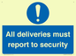 MV12837: All deliveries must report to security