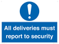 MV12837: All deliveries must report to security