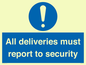MV12837: All deliveries must report to security