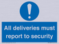 MV12837: All deliveries must report to security