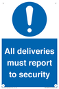 MV12837: All deliveries must report to security