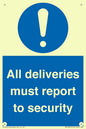 MV12837: All deliveries must report to security