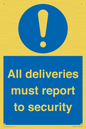 MV12837: All deliveries must report to security