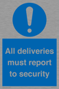 MV12837: All deliveries must report to security