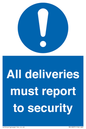 MV12837: All deliveries must report to security