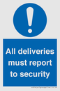 MV12837: All deliveries must report to security