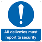 MV12837: All deliveries must report to security
