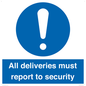 MV12837: All deliveries must report to security