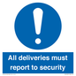 MV12837: All deliveries must report to security