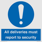 MV12837: All deliveries must report to security