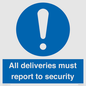 MV12837: All deliveries must report to security