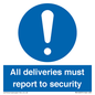 MV12837: All deliveries must report to security