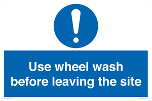 MV12918: Use wheel wash before leaving the site