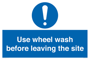 MV12918: Use wheel wash before leaving the site