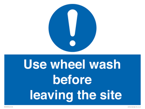 MV12918: Use wheel wash before leaving the site