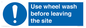 MV12918: Use wheel wash before leaving the site