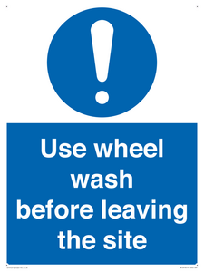 MV12918: Use wheel wash before leaving the site