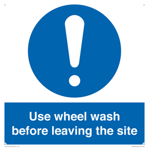 MV12918: Use wheel wash before leaving the site