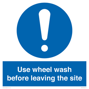 MV12918: Use wheel wash before leaving the site