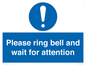 MV13103: Please ring bell and wait for attention
