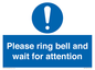 MV13103: Please ring bell and wait for attention