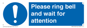 MV13103: Please ring bell and wait for attention