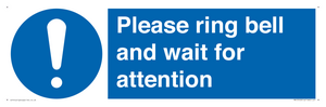 MV13103: Please ring bell and wait for attention