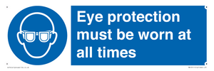 MV13111: Eye protection must be worn at all times