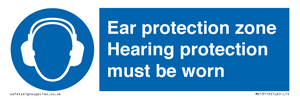 MV13119: Ear protection zone hearing protection to be worn