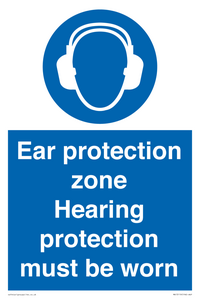 MV13119: Ear protection zone hearing protection to be worn