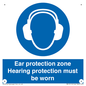 MV13119: Ear protection zone hearing protection to be worn