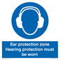 MV13119: Ear protection zone hearing protection to be worn