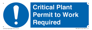MV13201: Critical Plant Permit to Work Required