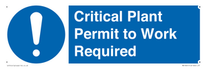MV13201: Critical Plant Permit to Work Required